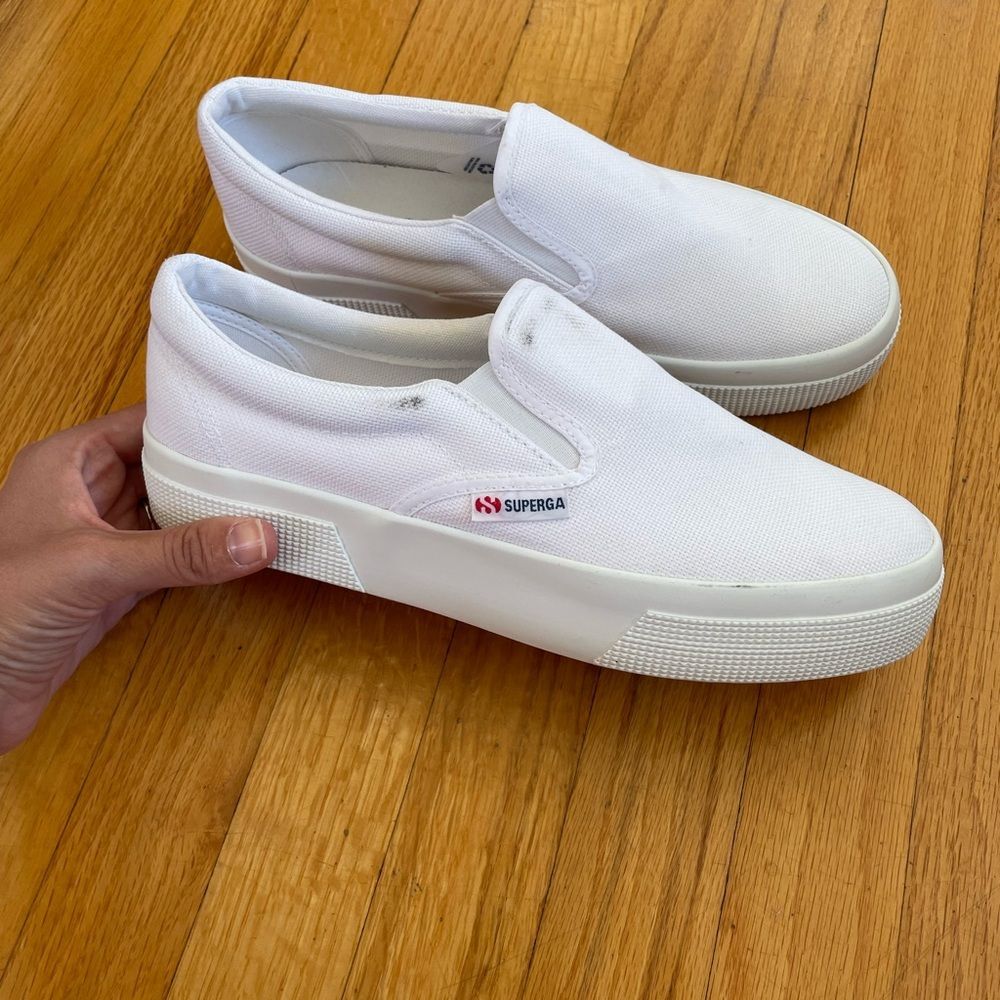 Superga Cotu Slip-on Canvas platform Sneaker size 41